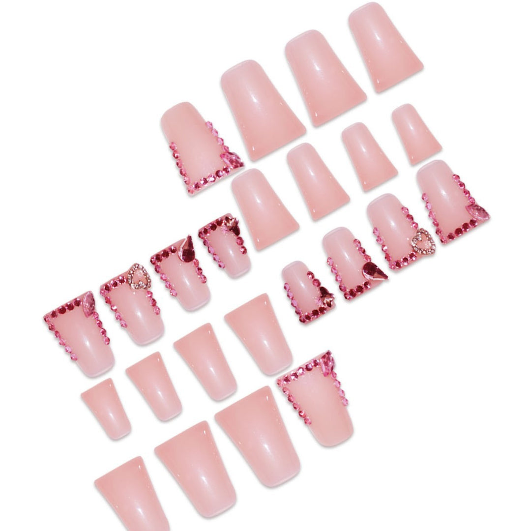 Elegant Rhinestone Embellished Press-On Nails Stornfield