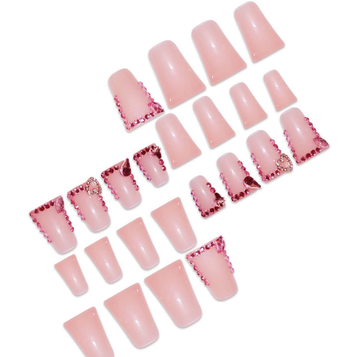 Elegant Rhinestone Embellished Press-On Nails Stornfield