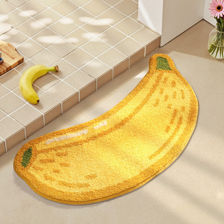 Decorative Lemon Shaped Rug for Home Decor