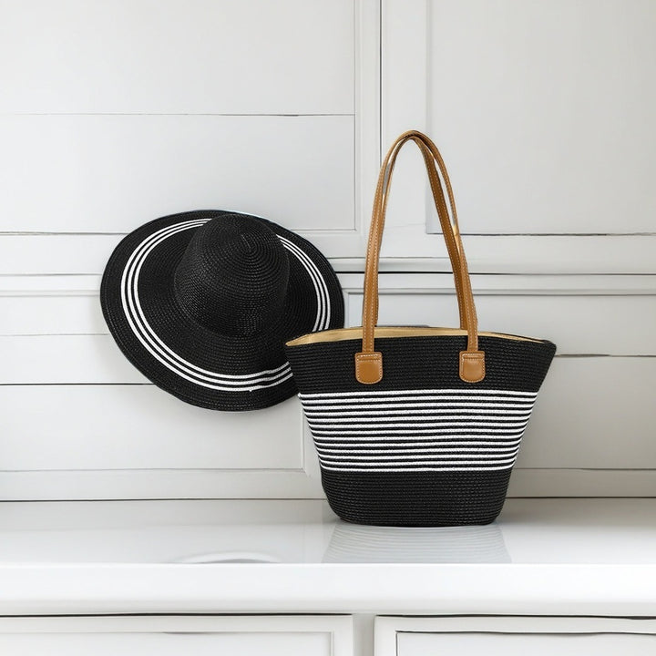 Beach bag with colorful stripes Stornfield