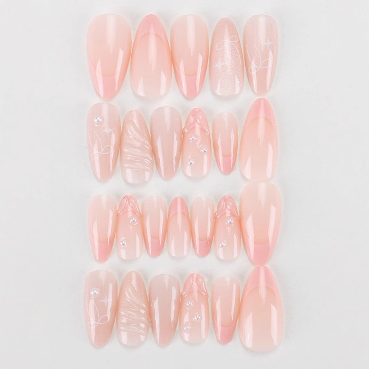 Elegant Artistic Press-On Nail Set Stornfield