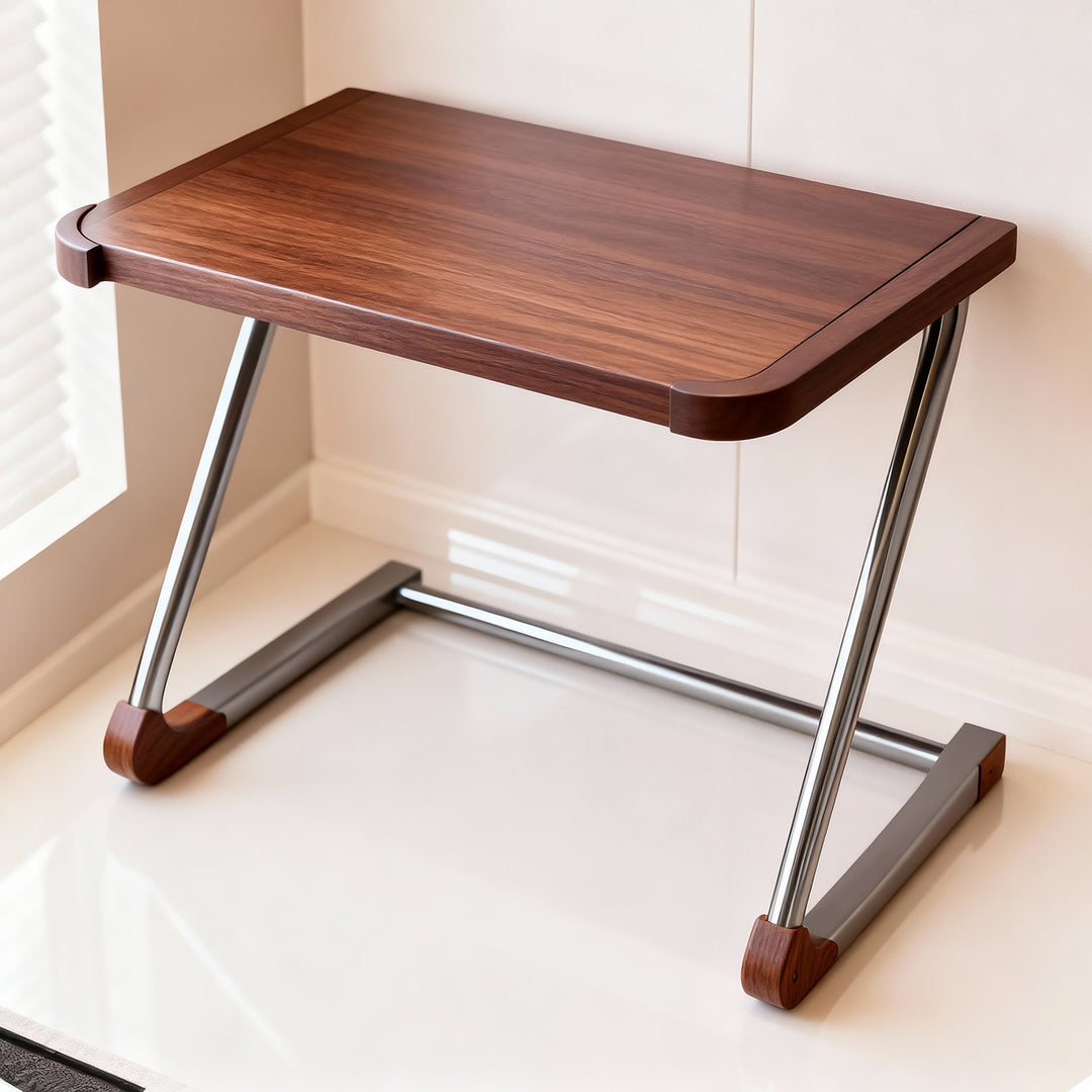 Two-Tier Compact Countertop Appliance Stand Elevated Shelf for Microwave and Small Kitchen Appliances