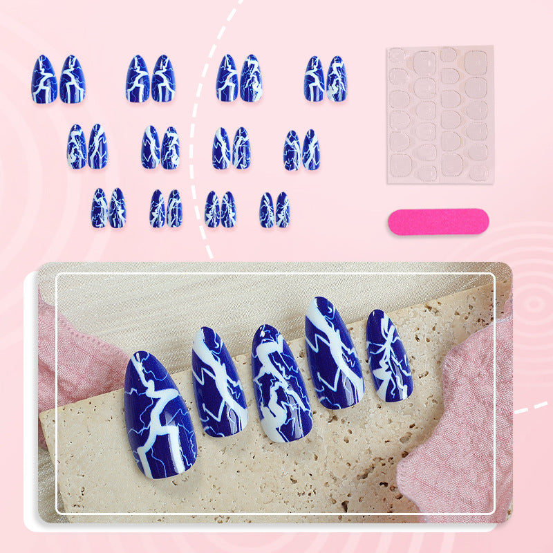 Artistic Lightning Bolt Press-On Nail Set Stornfield