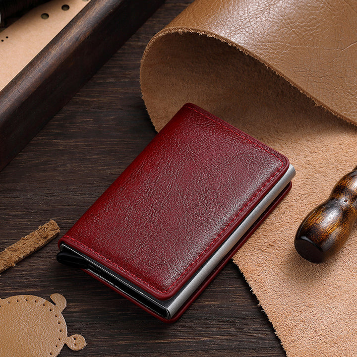 Premium Leather Business Card Holder Stornfield