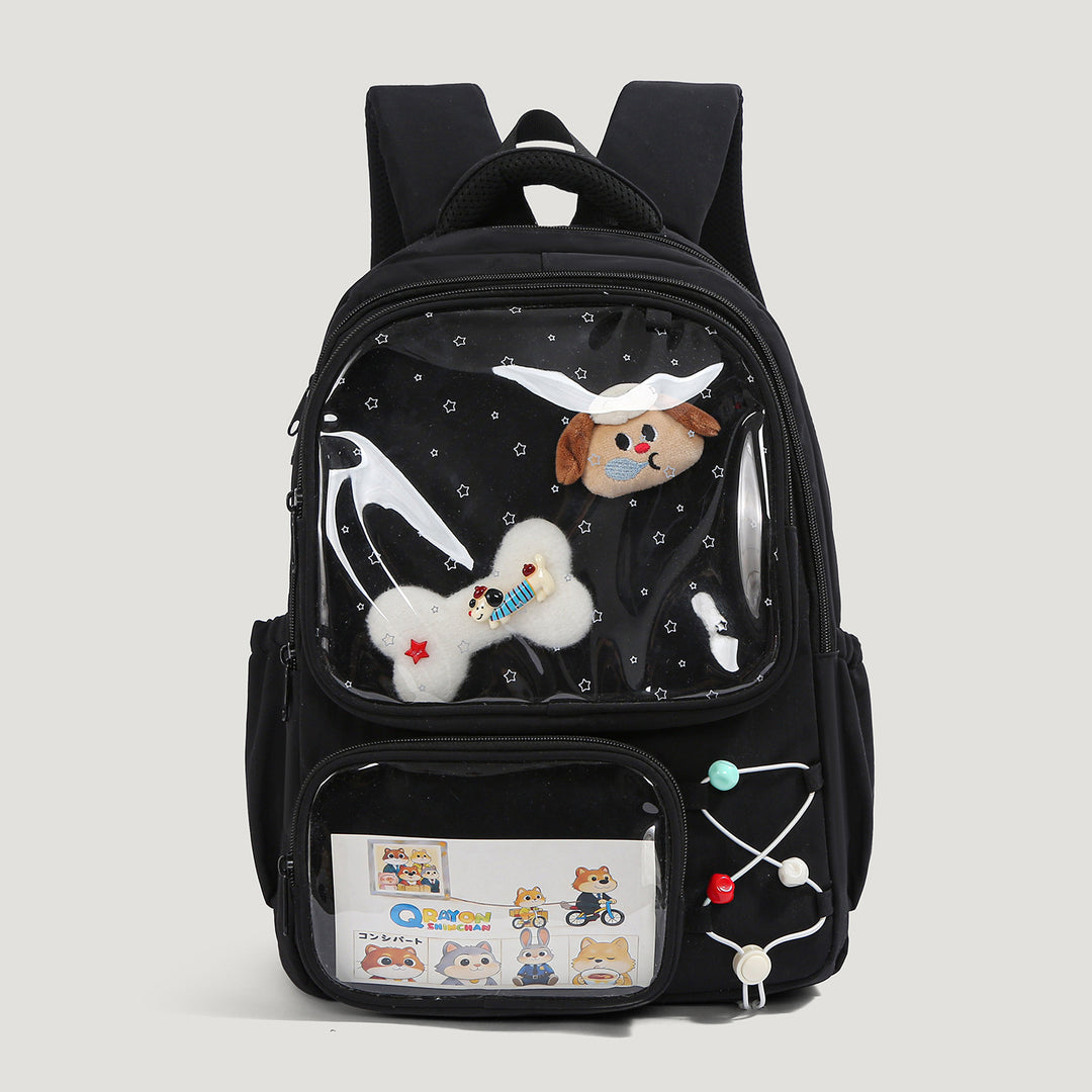 Playful Illustrated Dog-Themed Backpack Stornfield