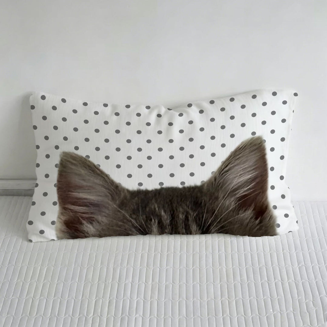 Fun Cat-Themed Decorative Pillow