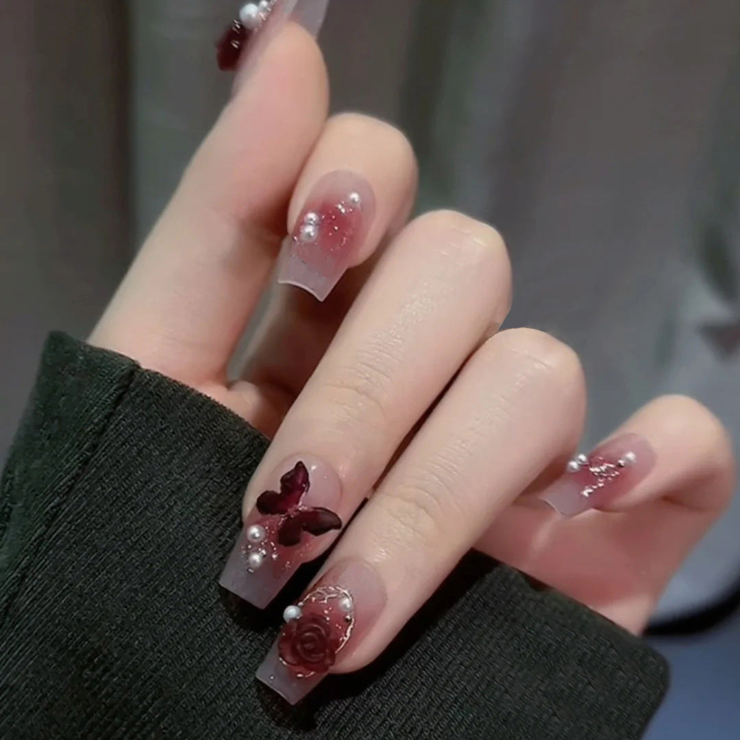 Glittering artificial nails with moon and star motifs Stornfield