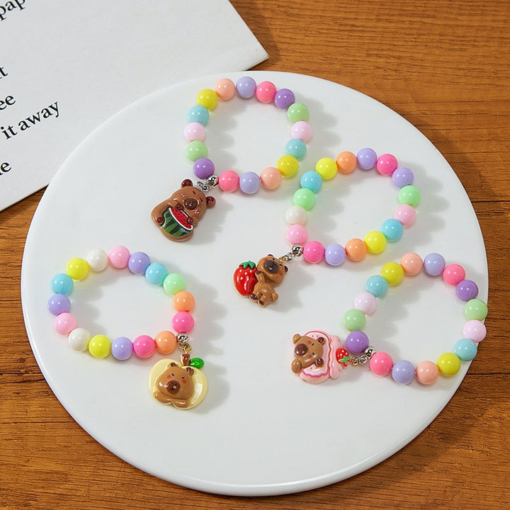 Colorful children's bracelet with crafted pendant Stornfield