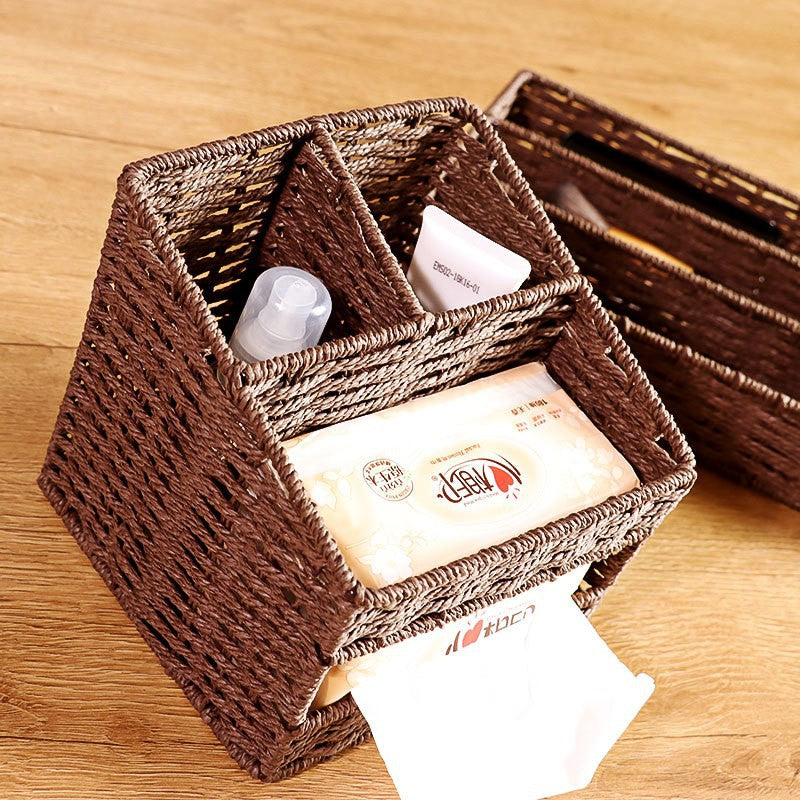 Ladies Storage Basket in Natural Woven Look Stornfield