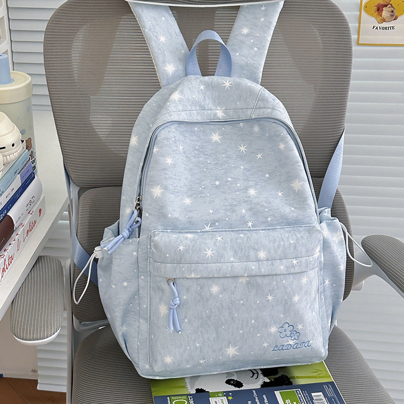 Star-Patterned Casual Backpack Stornfield