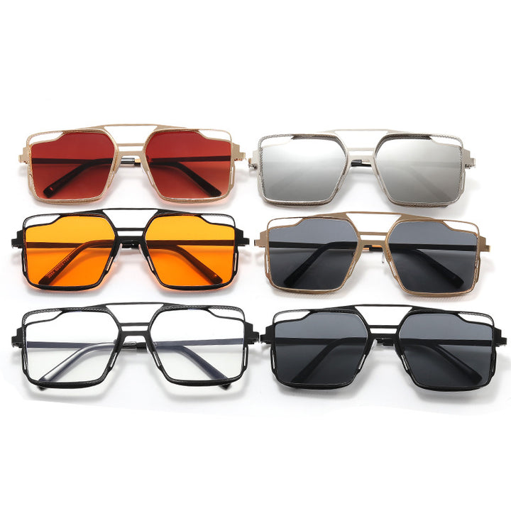 Women's square glasses with perforated, modern frame Stornfield