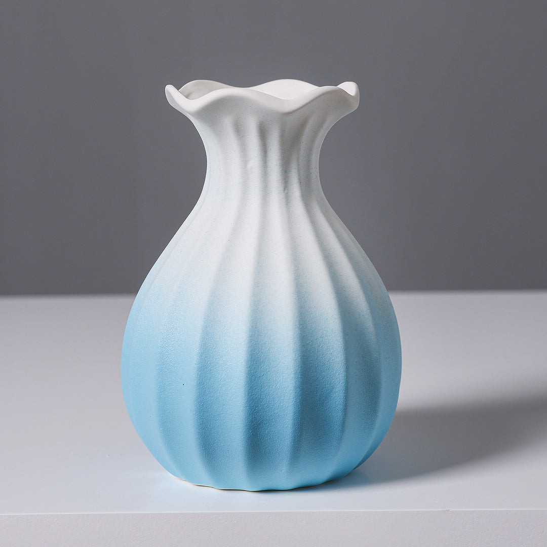 Textured Ceramic Flower Vase Stornfeild