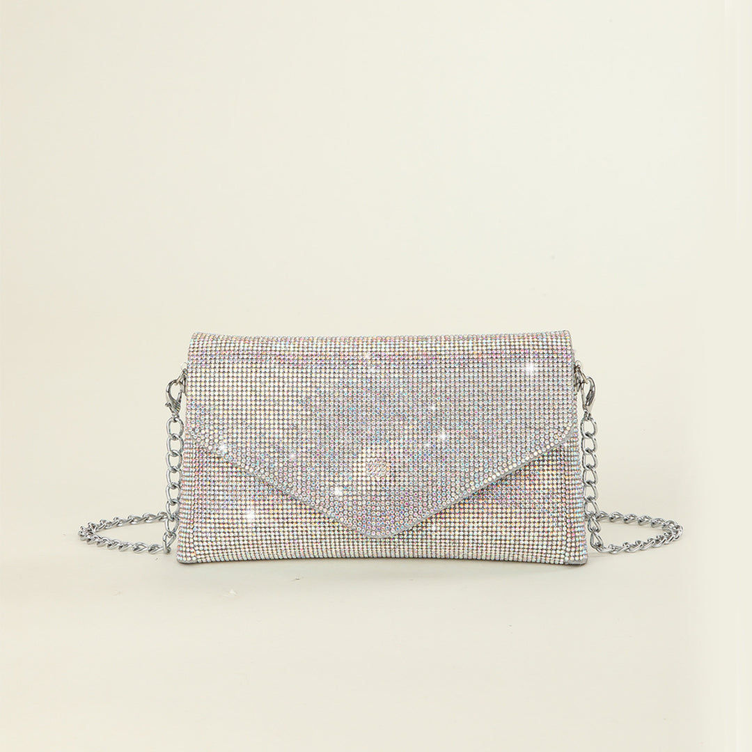 Rhinestone-Studded Evening Clutch