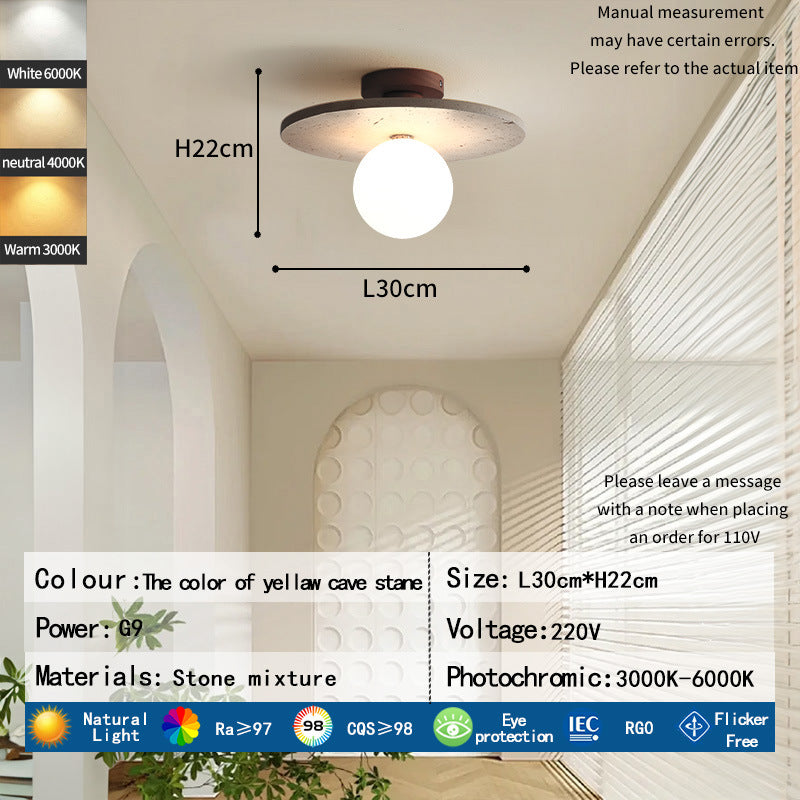 Modern Stone Ceiling Light