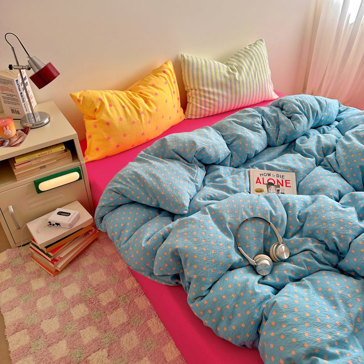 Striped Reversible Comforter Set