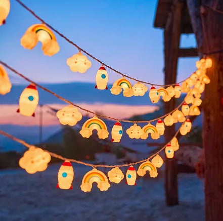 Decorative Outdoor LED Star And Globe String Lights Weather-Resistant Versatile Hanging Garland Stornfield