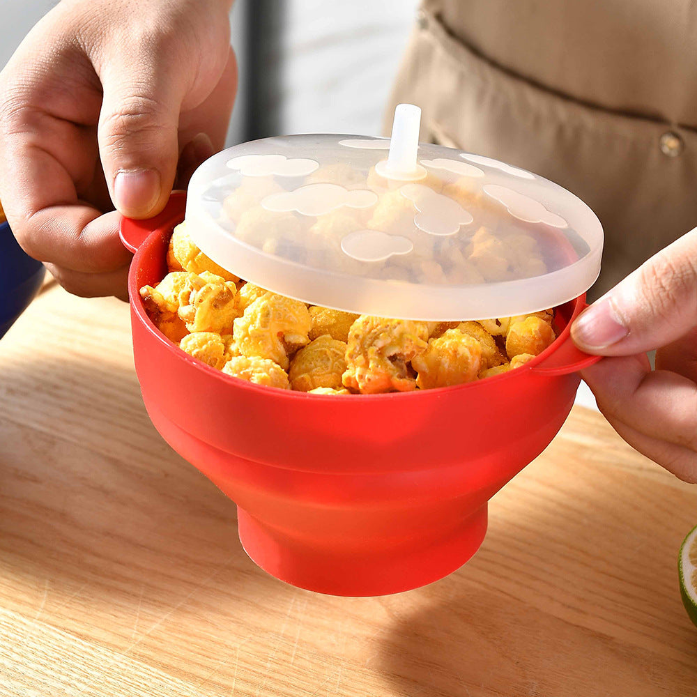 Silicone Popcorn Container with Lid Stornfield