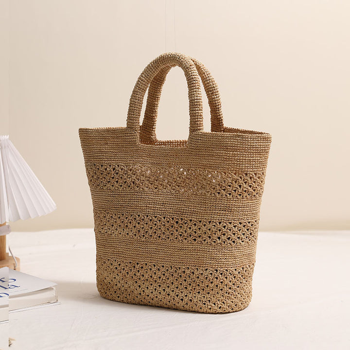 Handcrafted Beach Bag Made From Braided Natural Material Stornfield