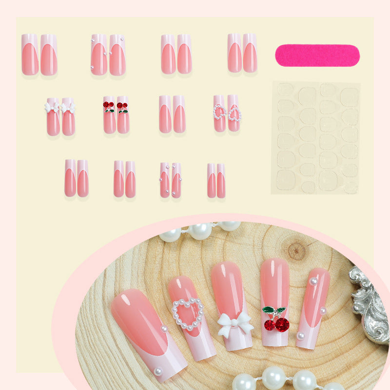 Decorative 3D Embellished Press-On Nail Set Stornfield