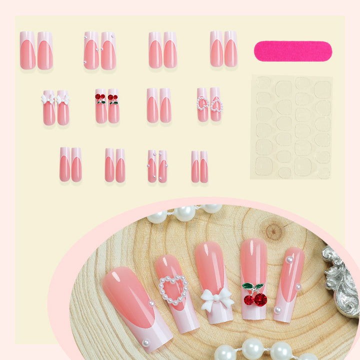 Decorative 3D Embellished Press-On Nail Set Stornfield