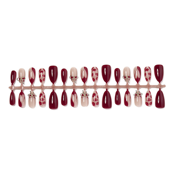 Acrylic Nail Set with Glamorous Decorations Stornfield