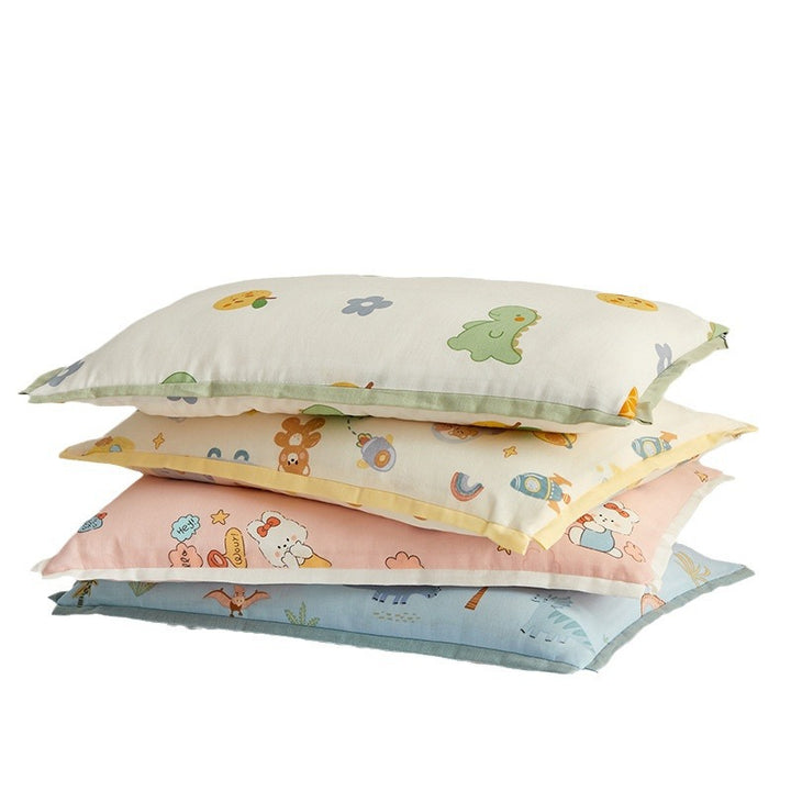 Children's support cushion with removable cover and dino print