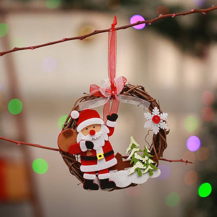 Decorative Christmas wreath with reindeer motif Stornfield