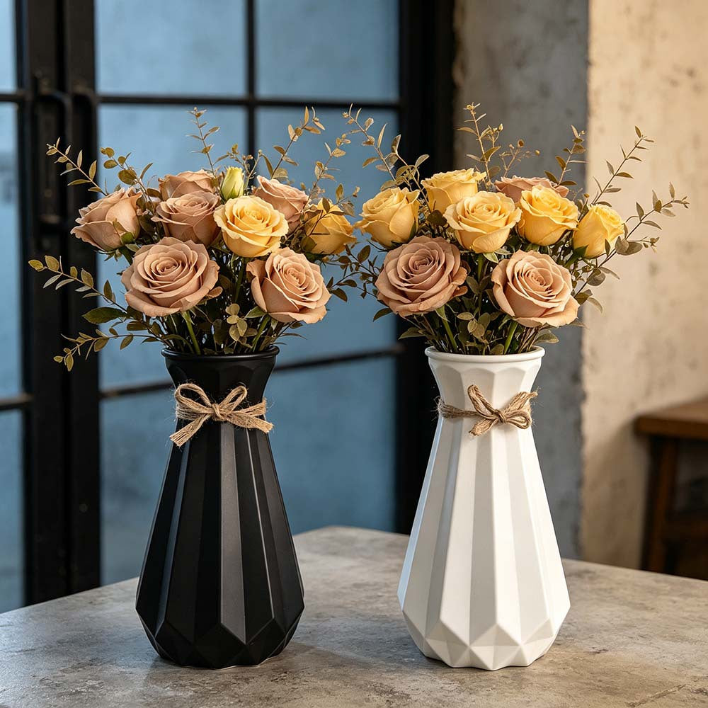Geometric Textured Decorative Vase Stornfeild