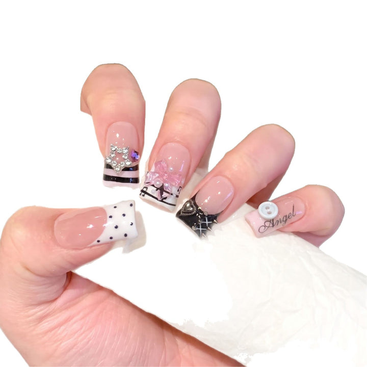 Artistic Designer Press-On Nail Set Stornfield