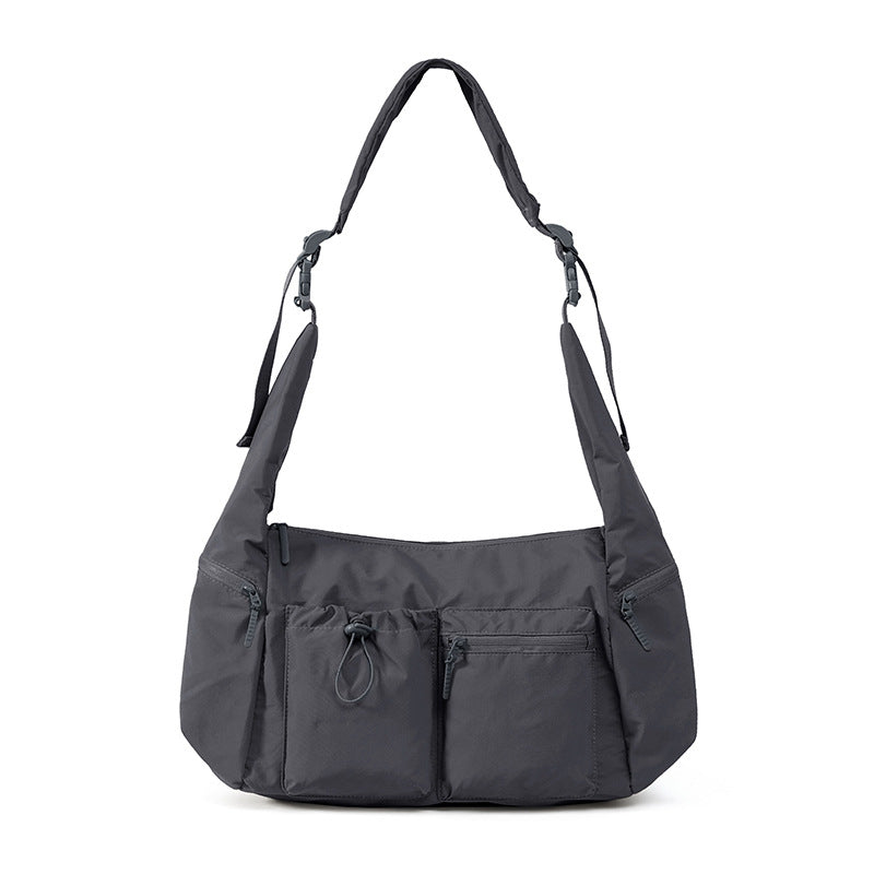 Spacious Multi-Pocket Utility Shoulder Bag