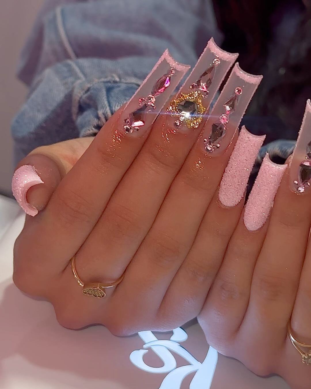Ornate Butterfly-Inspired Acrylic Nail Extensions Stornfield
