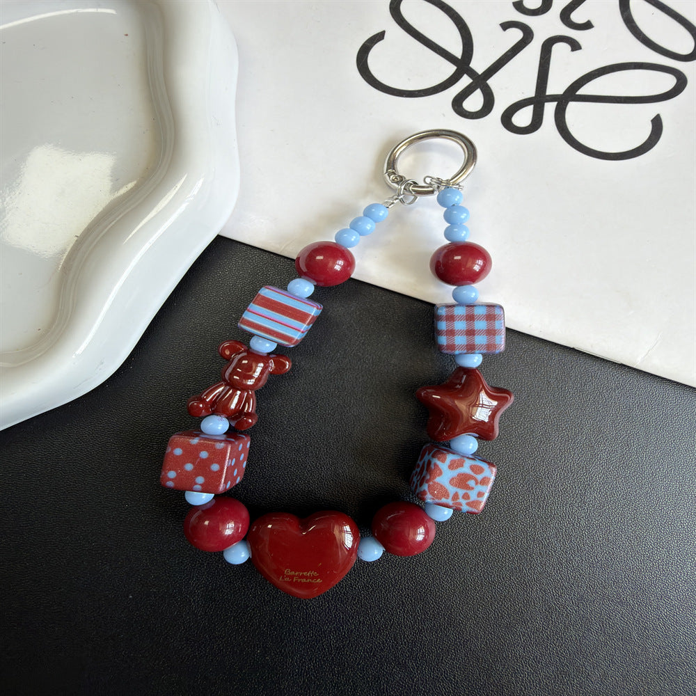 Colorful Beaded Keychain Holder Stornfield 1790134999