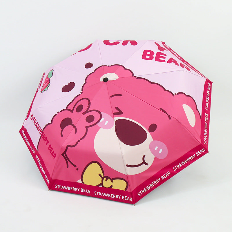 Ladies Folding Umbrella with Cute Bear Design Stornfield