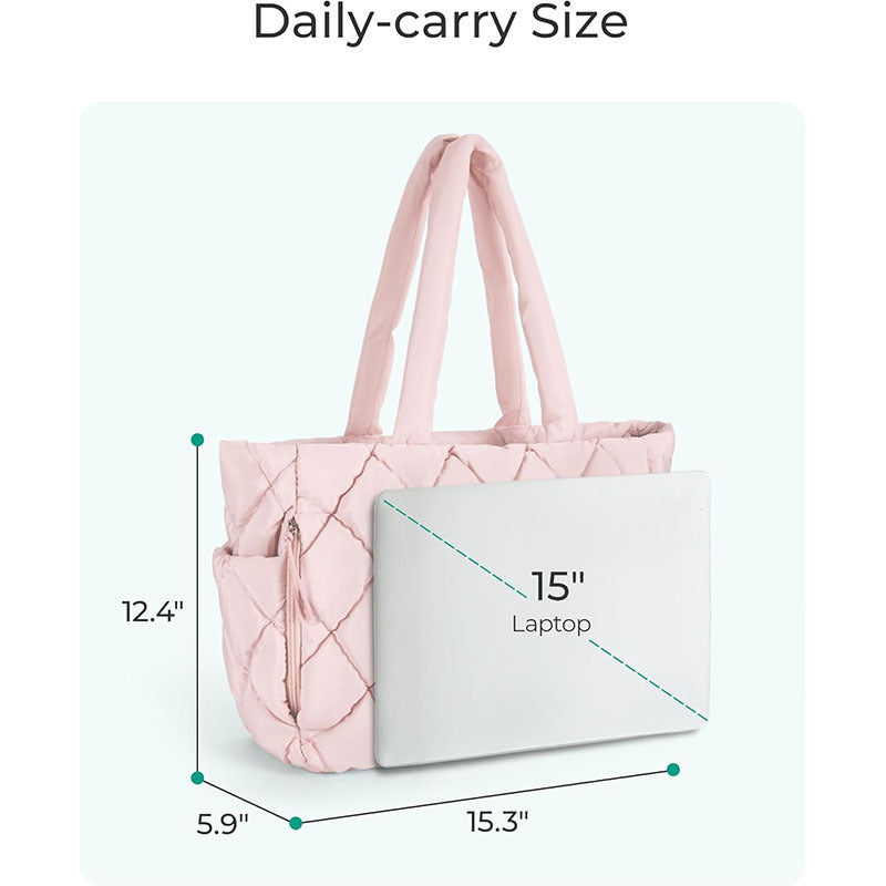 Padded tote bag with multiple compartments Stornfield