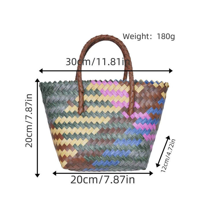 Braided tote bag with ergonomic handles Stornfield