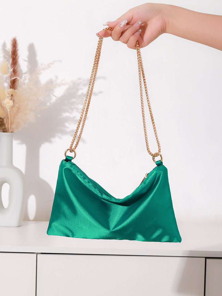 Satin Evening Shoulder Bag