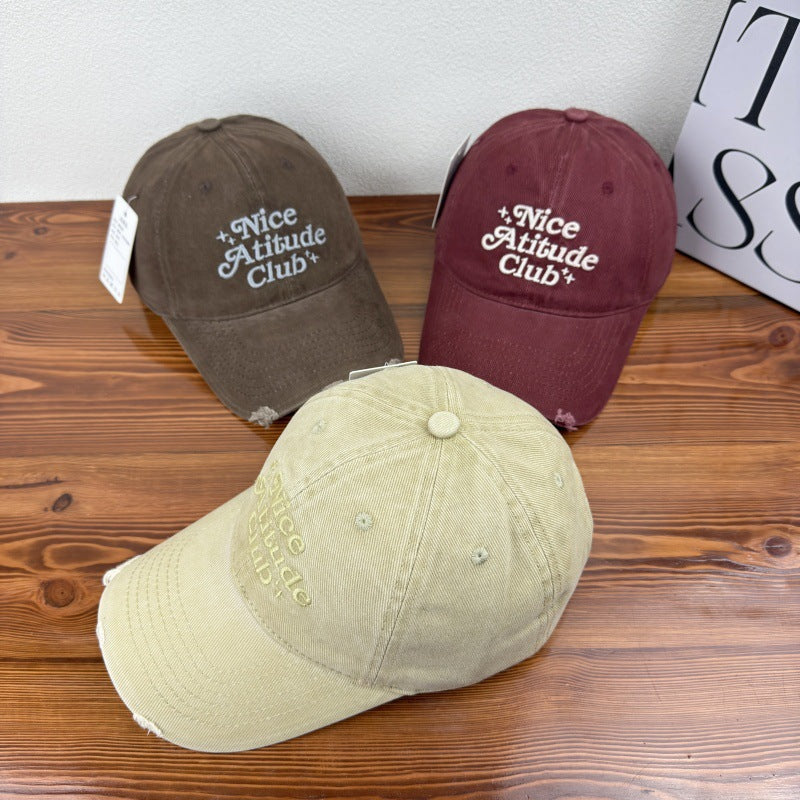 Men's Distressed Cotton Baseball Cap Stornfield 1784270476