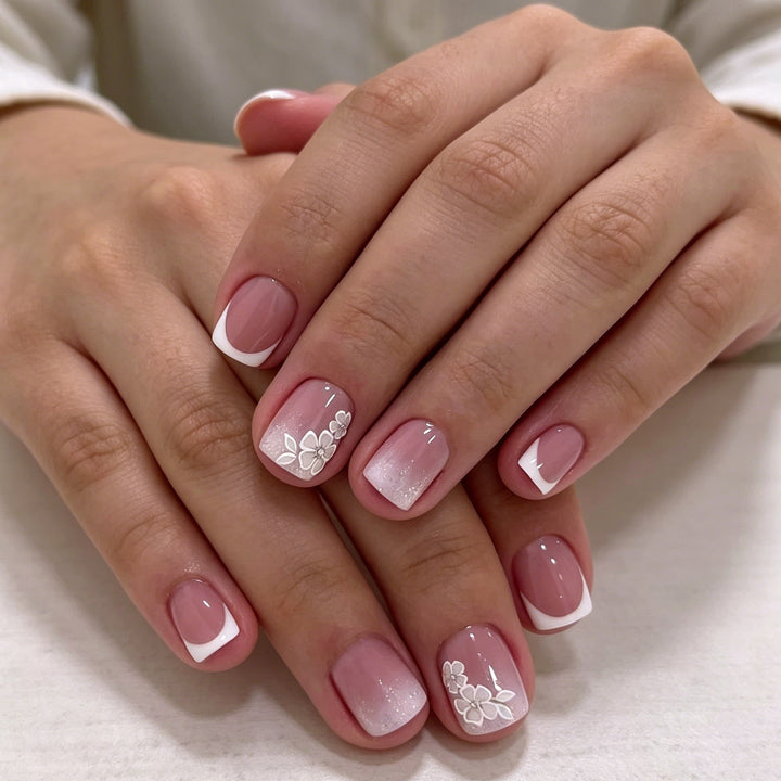 Elegant Floral Acrylic Nail Art Enhancements Stornfield 1789915593