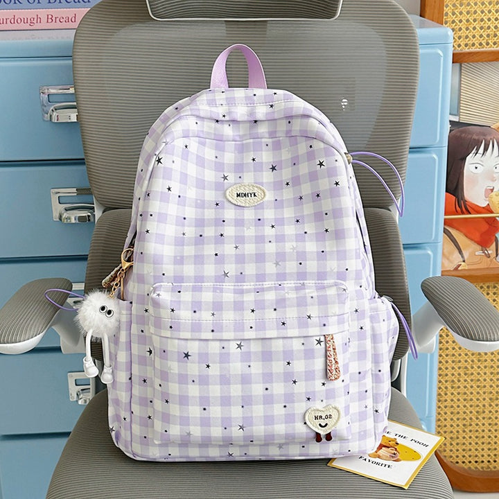 Stylish Checkered Mini Backpack Stornfield