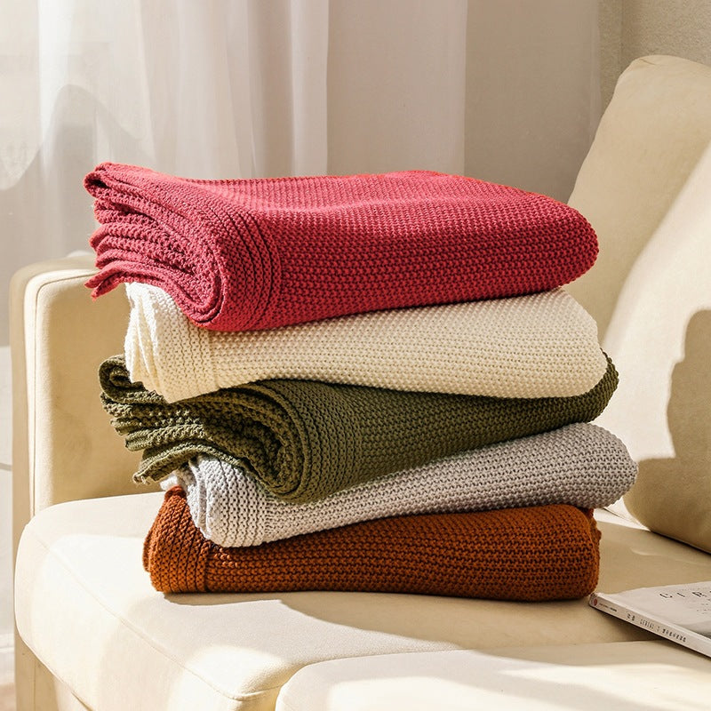 Cozy Woven Knit Blanket