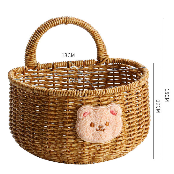 Handwoven Storage Basket with Ergonomic Handle Stornfield