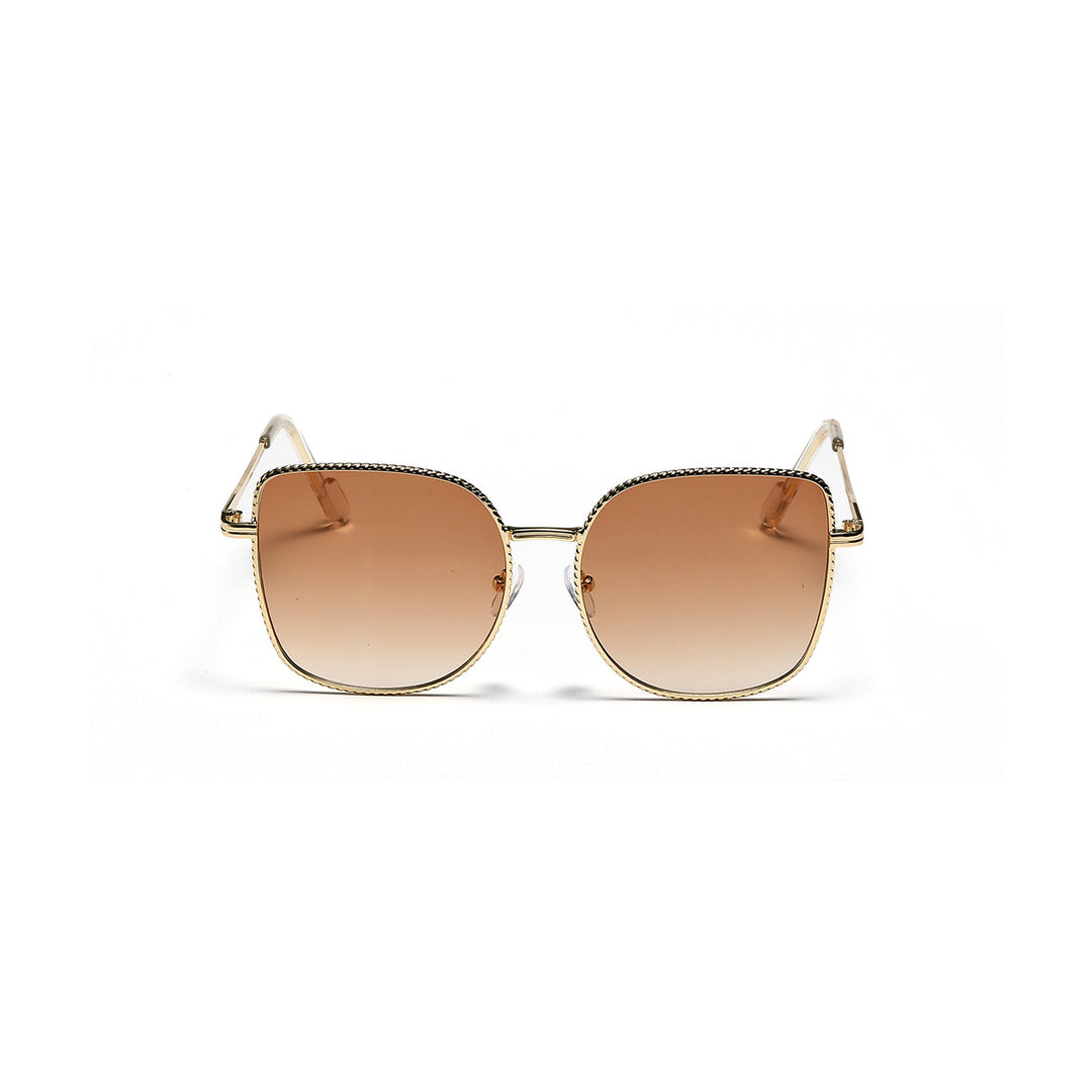 Women's fashionable oversized designer sunglasses with multifaceted frame Stornfield