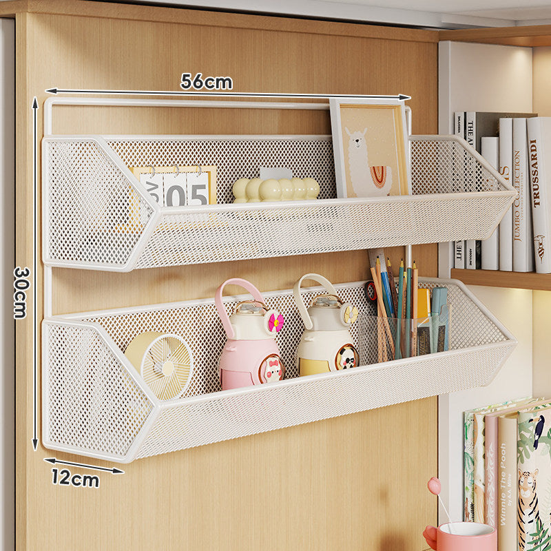 Over-Panel Hanging Mesh Storage Basket Organizer