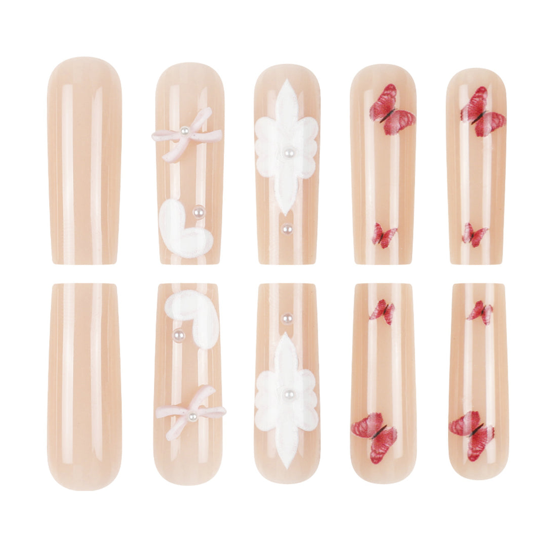 Decorative Floral Press-On Nails Stornfield 1789086044