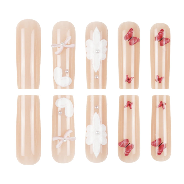 Decorative Floral Press-On Nails Stornfield 1789086044