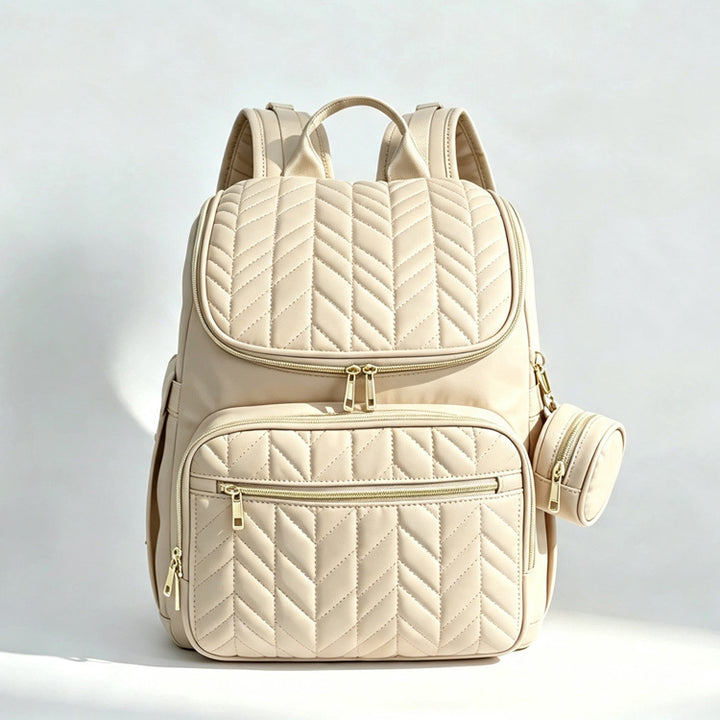 Elegant Multi-Functional Quilted Backpack Stornfield