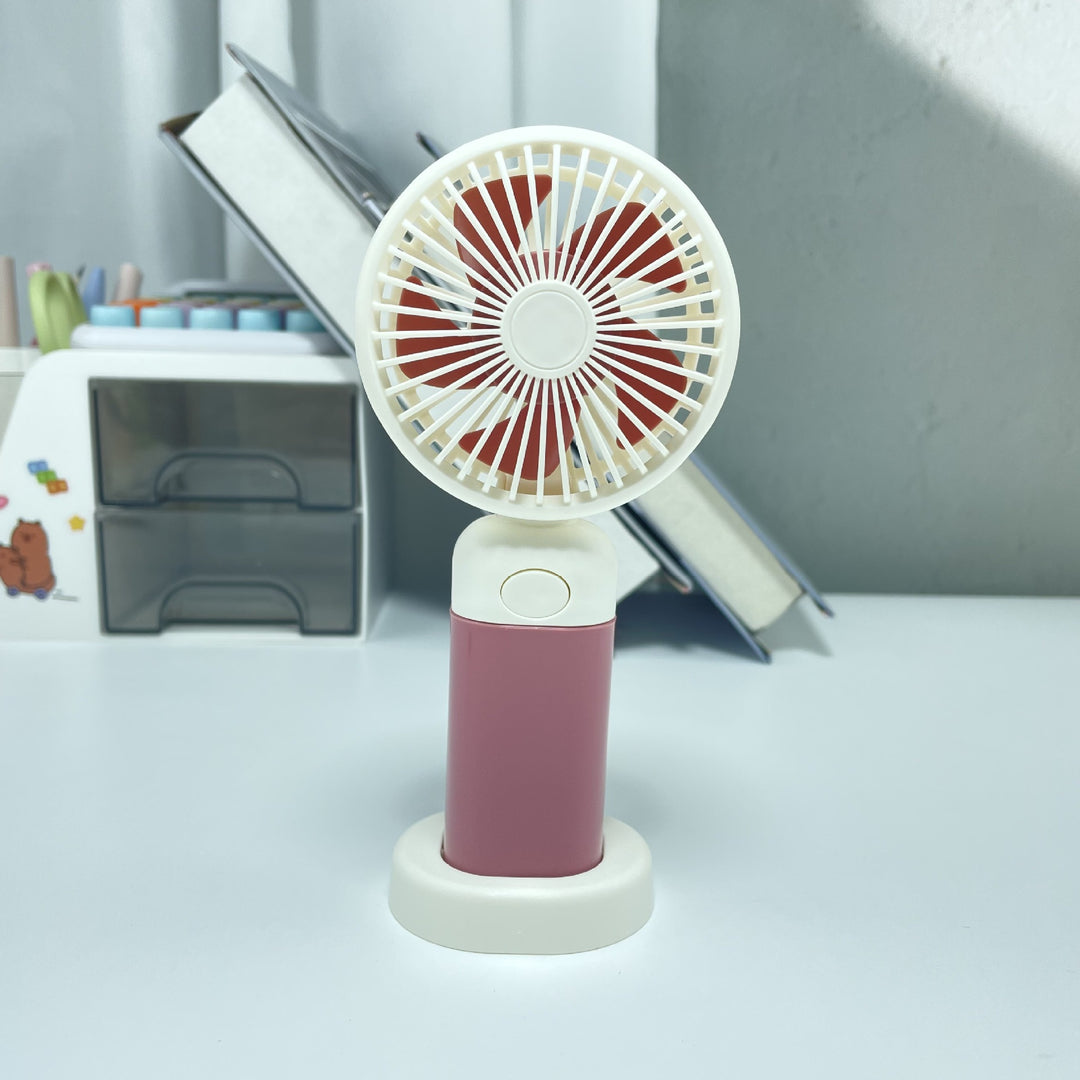 Women's Portable Table Fan with USB Connection and Flexible Tilt Angle Stornfield