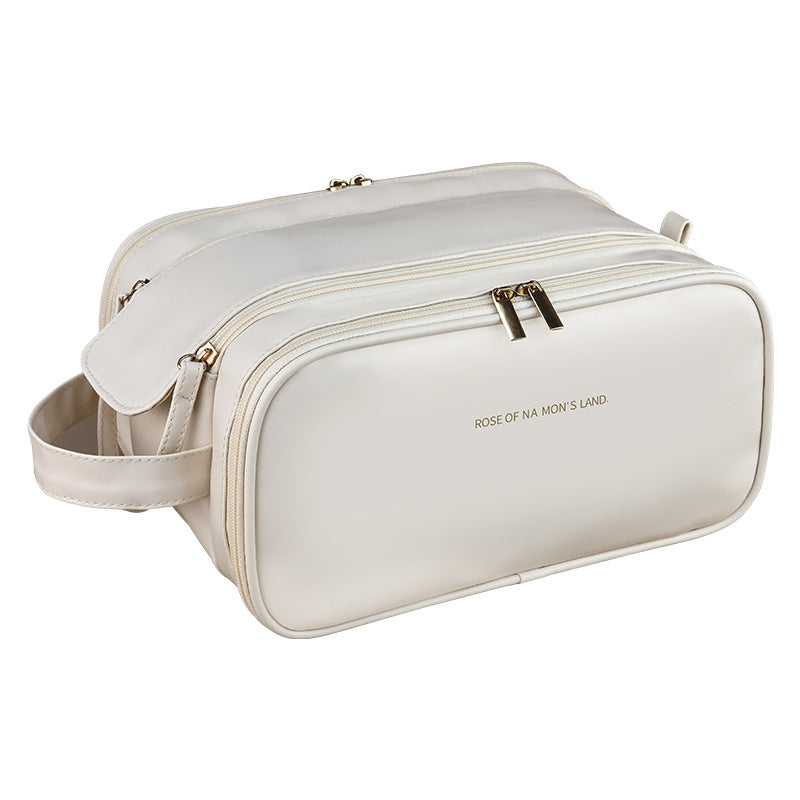 Cosmetic transport bag with stylish design and flexible interior layout Stornfield