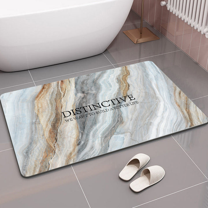 Luxury Marble Pattern Bath Mat