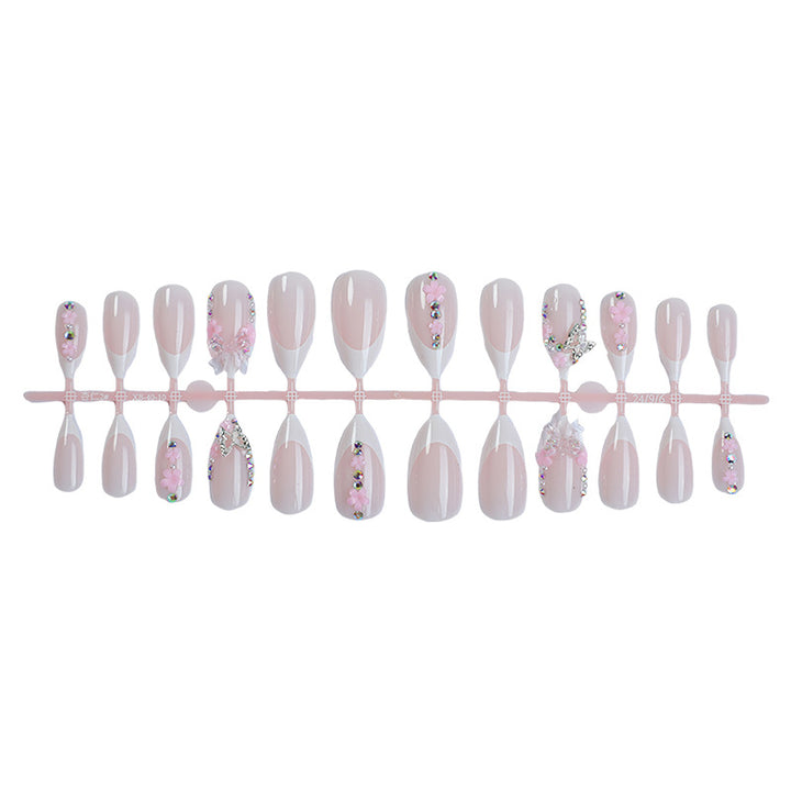 Creative nail art set with playful flower and glitter accents Stornfield